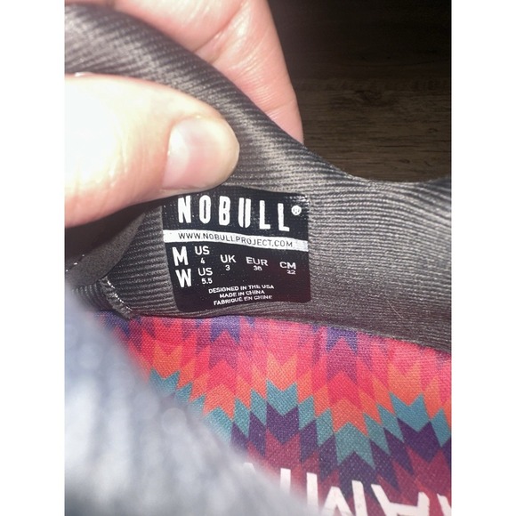 NOBULL CrossFit Training Shoes Rainbow Patchwork Gray Mens 4 Women's 5.5 - Picture 9 of 10
